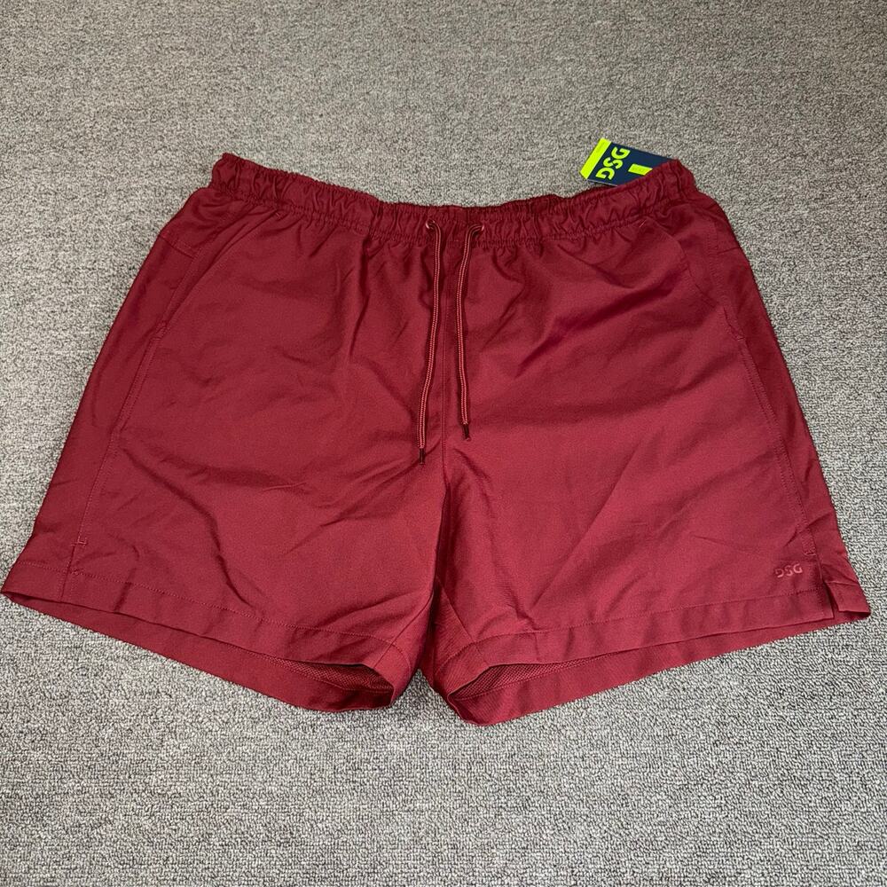 NWT DSG Men's 6" Rec Short Deep Brick Red Size XL Mesh Lined Activewear NEW